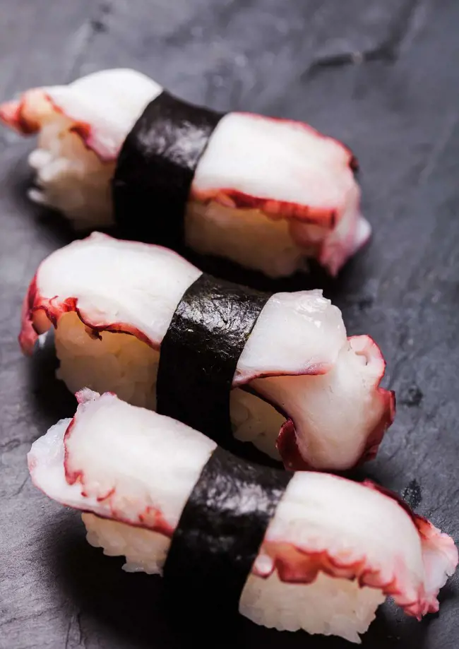 Tako Roll or Octopus roll is a traditional sushi type that is popular in Japan